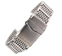 XLXKGPGKMK Correa de Reloj Milan Mesh Ring Compatible con Correas Acero Inoxidable for Hombre y Mujer(Silver,20mm)
