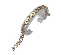 XLXKGPGKMK Correa de Repuesto Compatible con Relojes Mujer Acero Inoxidable Que se Pueden Desmontar rápidamente(Rose Gold,10mm)