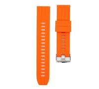 XLXKGPGKMK Correa de silicona con cierre rápido ultradelgada 20 mm o 22 broche acero inoxidable(Orange,22mm)