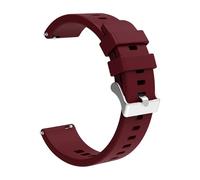 XLXKGPGKMK Correa de silicona transpirable for hombre y mujer, liberación rápida, ancho 18 mm 20(Deep Red,20mm)