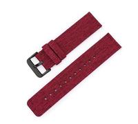 XLXKGPGKMK La Correa de Nailon Viene Cuenta con una Hebilla cepillada liberación rápida for Mujeres Hombres(Red (Black Buckle),18mm)