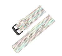 XLXKGPGKMK La Correa de Nailon Viene Cuenta con una Hebilla cepillada liberación rápida for Mujeres Hombres(Rainbow (Black Buckle),14mm)