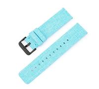 XLXKGPGKMK La Correa de Nailon Viene Cuenta con una Hebilla cepillada liberación rápida for Mujeres Hombres(Light Blue (Black Buckle),20mm)