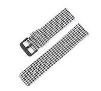 XLXKGPGKMK La Correa de Nailon Viene Cuenta con una Hebilla cepillada liberación rápida for Mujeres Hombres(Grid (Black Buckle),18mm)