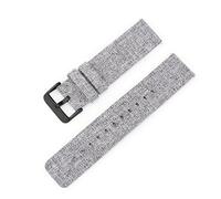 XLXKGPGKMK La Correa de Nailon Viene Cuenta con una Hebilla cepillada liberación rápida for Mujeres Hombres(Light Grey (Black Buckle),20mm)