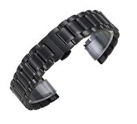 XLXKGPGKMK Pulsera de Acero Inoxidable con Cierre Doble Vuelta for Hombre y Mujer(Black A,21mm)
