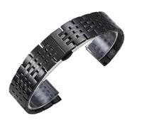 XLXKGPGKMK Pulsera de Acero Inoxidable con Cierre Doble Vuelta for Hombre y Mujer(Black B,19mm)