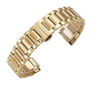 XLXKGPGKMK Pulsera de Acero Inoxidable con Cierre Doble Vuelta for Hombre y Mujer(Gold A,16mm)