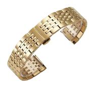 XLXKGPGKMK Pulsera de Acero Inoxidable con Cierre Doble Vuelta for Hombre y Mujer(Gold B,18mm)