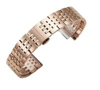 XLXKGPGKMK Pulsera de Acero Inoxidable con Cierre Doble Vuelta for Hombre y Mujer(Rose Gold B,16mm)