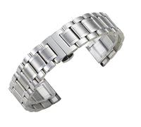 XLXKGPGKMK Pulsera de Acero Inoxidable con Cierre Doble Vuelta for Hombre y Mujer(Silver A,21mm)
