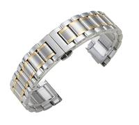 XLXKGPGKMK Pulsera de Acero Inoxidable con Cierre Doble Vuelta for Hombre y Mujer(Silver and Gold A,24mm)