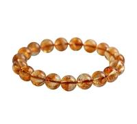 XLXKGPGKMK Pulsera de cristal amarillo for hombres y mujeres for regalar a amigos con caja regalo for la suerte financiera(Yellow 9-9.5mm)