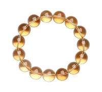XLXKGPGKMK Pulsera de mujer con citrino natural que estimula y cura la riqueza, regalo cumpleaños for regalar a amigos(Yellow9.5-10.8mm)