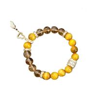 XLXKGPGKMK Pulsera de mujer con piedra ojo tigre cristal amarillo Natural que busca riqueza for regalar a amigos(Yellow)