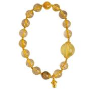 XLXKGPGKMK Pulsera de piedras preciosas limón natural 8 mm que atrae la riqueza cura accesorios moda for mujeres regalo