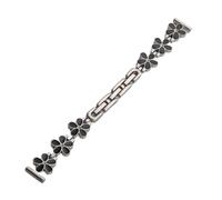 XLXKGPGKMK Reloj de Cuarzo for Mujer con Correa Acero Inoxidable. Diseño Moderno e Informal, Ideal for esferas pequeñas hasta 14 mm(Starlight with Black)