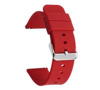 XLXKGPGKMK Reloj inteligente deportivo resistente al agua con correa de silicona y liberación rápida for hombre mujer(Deep red,14mm)