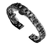 XLXKGPGKMK Stainless Steel Strap Quick Release Replacement Universal Smart Women's Version(Black,22mm)