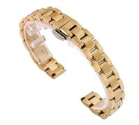 XLXKGPGKMK Stainless Steel Strap Quick Release Replacement Universal Smart Women's Version(Gold,14mm)