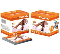 Xlyne CD-R 700 MB CD-ROM en Blanco - Caja de 10 Joyas - 52x Velocidad - 80 min - Medio óptico, Audio, película, Foto