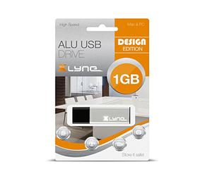 XLYNE Memoria USB 2.0 de 1 GB (Aluminio)