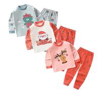 XM-Amigo Conjunto térmico de Capa Base 3 para niños Parte Superior e Inferior Ropa Interior térmica para bebés y niñas Ropa Interior Larga y Pantalones Largos Pijamas térmicos Niñas