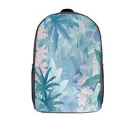 XMABDIEPO Plantas tropicales Mochila Impermeable Mochila Portátil Infantiles Mochila Preescolar Trabajo, Escuela Y Vacaciones 17inch