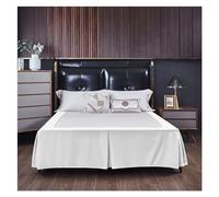 XMAIYIF Cubre Somier Falda de Cama con Esquinas divididas de Color sólido, Falda de Cama de Hotel for el hogar, Funda de Cama Doble/Completa/Reina/tamaño King, 1 Unidad(Color 15,Queen 152x203x38cm)