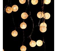 Xmart Guirnalda de Luces Decorativas con 40 Led 6 m/1,18 in Guirnalda Luces Interior Fairy Lights para Habitaciones Balcón Fiesta y Boda de Decoraciones Festivas (Blanco)