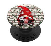 Xmas GNOME Decor with Christmas Tree Ball For Christmas PopSockets PopGrip Adhesivo