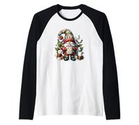 Xmas Hot Chocolate GNOME For Women and Christmas Mug Camiseta Manga Raglan