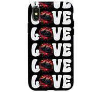 Xmas Poinsettia Christmas Cat For Kitten Mom Who Love Cats Carcasa para iPhone X/XS