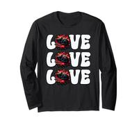 Xmas Poinsettia Christmas Cat For Kitten Mom Who Love Cats Manga Larga