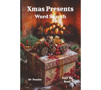 Xmas Presents Word Search Book: Word Searches with Easy to Read Print about the holiday spirit. | 6x9 inches, 110 pages | 50+ Puzzles.