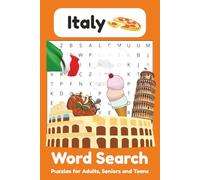 Xmas Word Search Puzzle Book: Word Searches with Easy to Read Print about Italy, Italian Culture, Italian Traditions and More | 6x9 inches, 110 pages | 50+ Puzzles... Gift for Vacations, Holidays