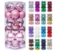 XmasExp Adornos de bolas de Navidad de 60 mm/2,36 pulgadas, juego de adornos navideρos inastillables, decoraciones para bolas de αrbol de Navidad