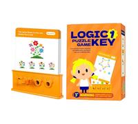 XMatching Games - Logic Key Puzzle Toy Set - Color Pattern Developmental Toy Educational Cognitive Skill Builder For Kindergarten Playroom Classroom Homeschool Preschool Birthday