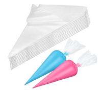 XMBYGEY Manga pastelera desechable, 100 unidades de manga pastelera desechable, 30×20 cm de gran tamaño Manga pastelera desechable profesional, Manga pastelera para pastelero Mangas para decorar
