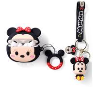 XMBYGY - Bonita funda para AirPods Pro de 2ª/1ª generación (2023/2022/2019) con muñeca y llavero con cordón antipérdida, funda de silicona protectora a prueba de golpes con kits para mujeres y hombres