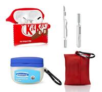 XMBYGY - Funda para AirPods Pro de 2ª/1ª generación con kit de limpieza, diseño de piel de caricatura, funda protectora de silicona con llavero para auriculares AirPods Pro 2/Pro (D+F+K)