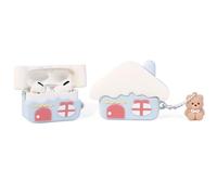 XMBYGY - Funda para auriculares AirPods Pro de 2ª/1ª generación (2023/2022/2019), funda protectora de silicona con dibujos animados a prueba de golpes con llavero para AirPods Pro/Pro 2