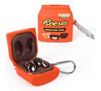 XMBYGY Funda para Galaxy Buds FE (2023) / Buds2 Pro / Buds 2 / Pro / Live, Funda Protectora de Silicona Con Mosquetón para Niños y Niñas (Reese)