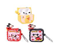 XMBYGY - Funda protectora de silicona para AirPods 3 (2022), diseño divertido con SquareMickey+Minnie+Winnie, incluye llavero