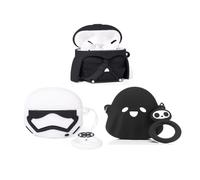 XMBYGY - Juego de 3 fundas para AirPods Pro de 2ª/1ª generación (2022/2019) con llavero, bonita funda protectora de silicona con diseño de dibujos animados para niños y niñas