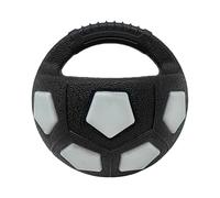 Xmccvt Balón de fútbol para perros, juguete interactivo chirriante con asa, de la dentición del perro, para cachorros, masticadores, juegos en interiores y exteriores, estimulación mental