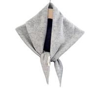 Xmccvt Bufanda de punto triangular para mujer, pañuelo de lana cálida para invierno, multifuncional, , para otoño e invierno, niñas, Gris Claro, Refer to description