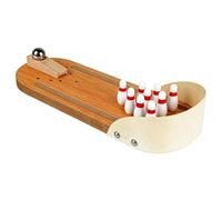 Xmccvt Juego de Bolos de Mesa de 29,5 x 10 cm, de Madera, con 10 Pines, Bolos para niños, Juego de Habilidad para niños para la promoción de la Infancia