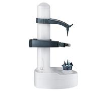 Xmccvt Pelador de verduras eléctrico,Pelador automático de patatas | Peladoras de zanahorias de máquina peladora de frutas de alta eficiencia para cocina, compacto de pepinos, pelador de frutas