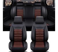 XMCMBS A Medida Juego Completo de Fundas Asientos Coche para Kia Picanto 2011-2017 Impermeable Completo Juegos Cubreasientos Protectores Interior Accesorios,A/BLACKCOFFEE